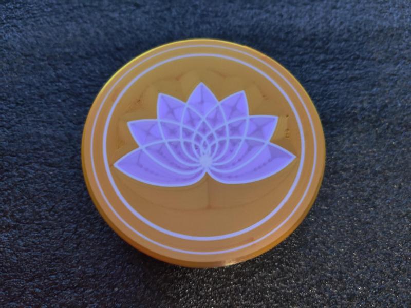 Stylized Lotus Decorative Box
