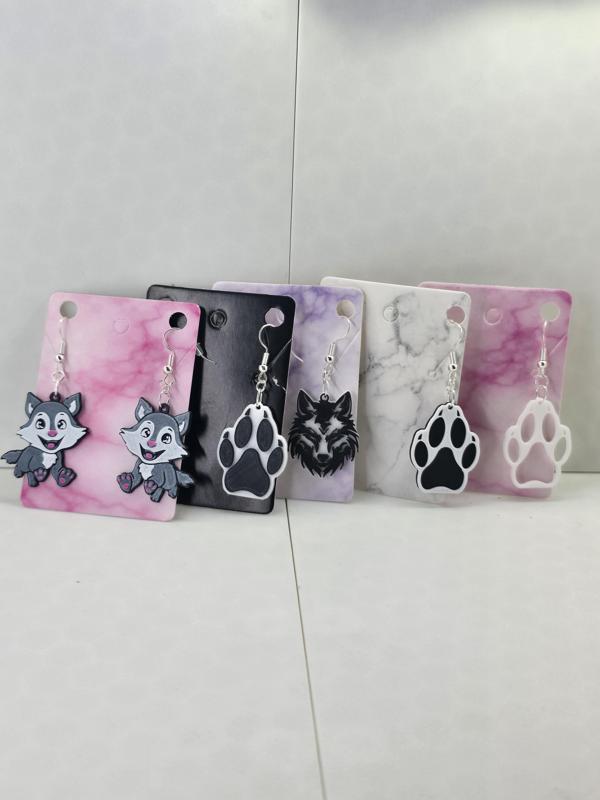 5 Wolf Earrings (Layered no AMS or MMU