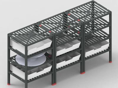 Stackable modular organizational storage system