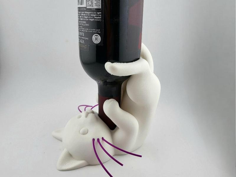 cat wine bottle holder Easter kitty