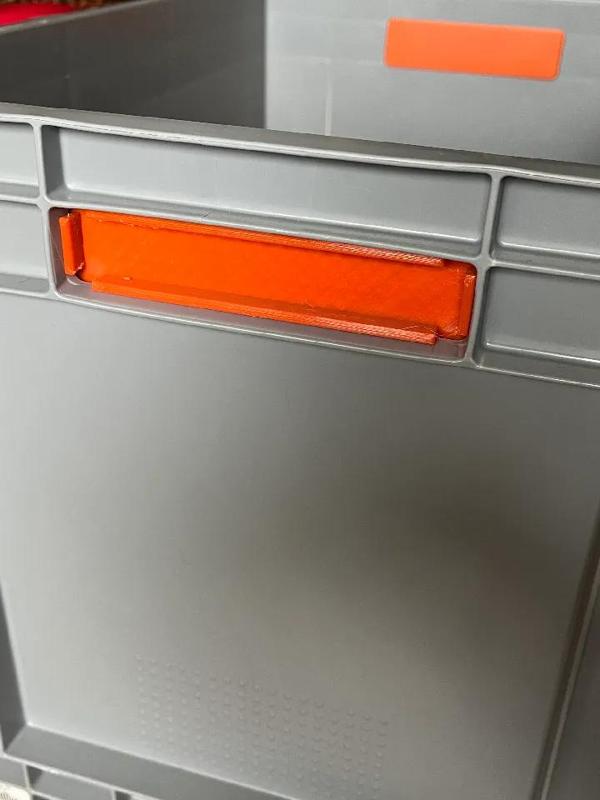 Euro Container | Euro Box | Eurobehälter - snap in place handle cover   