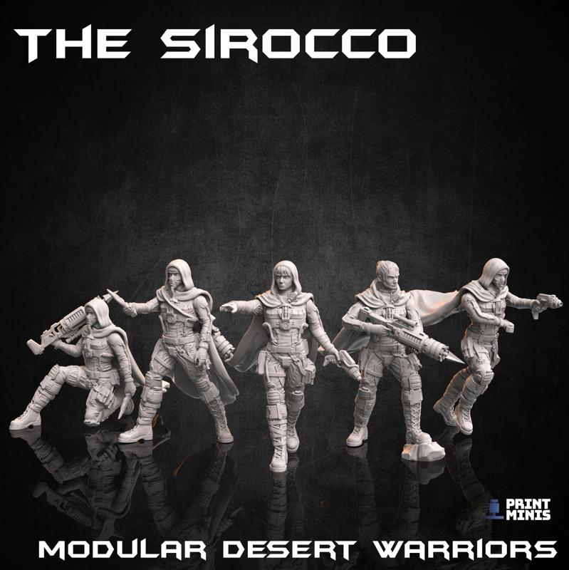 Sirocco Desert Warriors (modular) - Dimozian Sands Collection