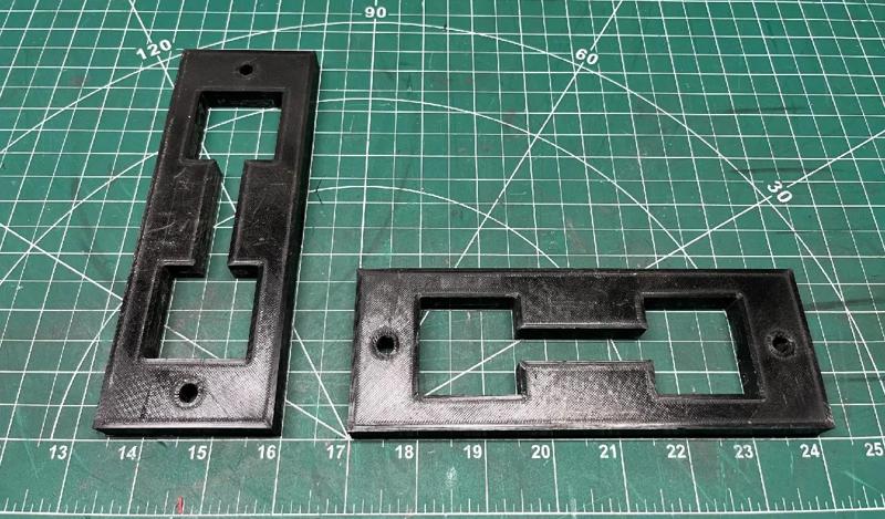 Countertop connector bolt mortise template   