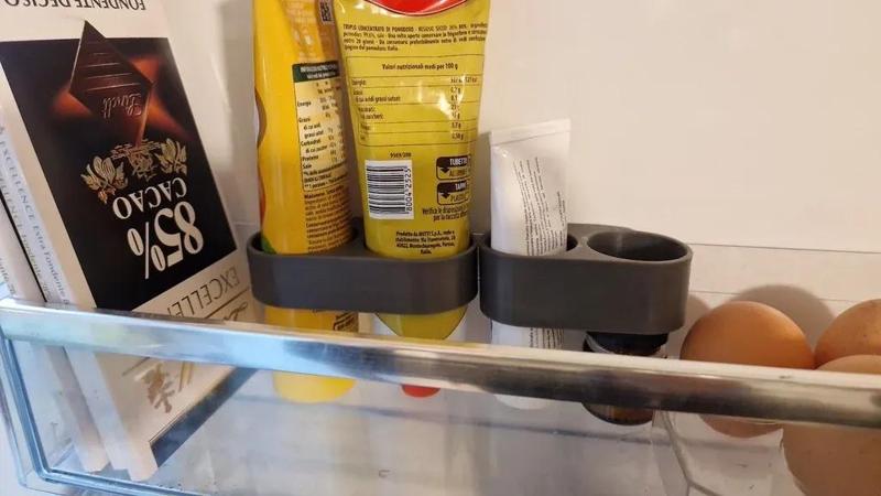 Fridge upgrade: food tube organizer   