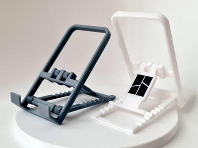 Bambulab foldable phone stand print in place