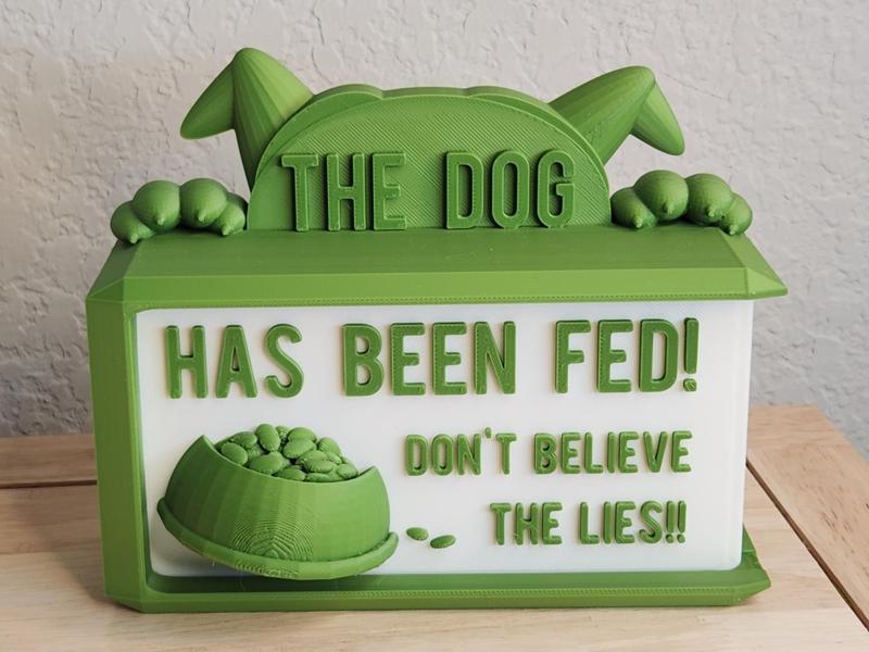 Cute Dog(s) Reversible 3D Sign Set