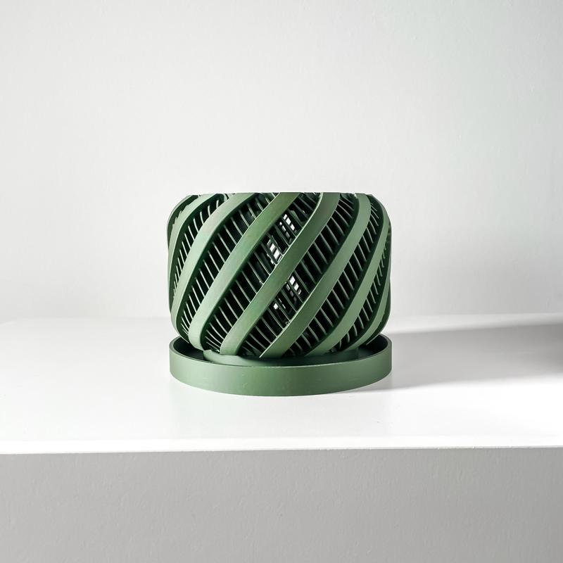 The Arno Orchid Planter Pot with Drainage Tray | Modern and Unique Home Decor