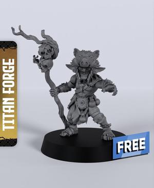 Goblin Shaman - With Free Dragon  - 5e DnD Inspired for RPG and Wargamers