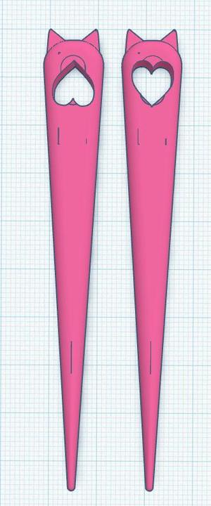 Cat nalbinding needle