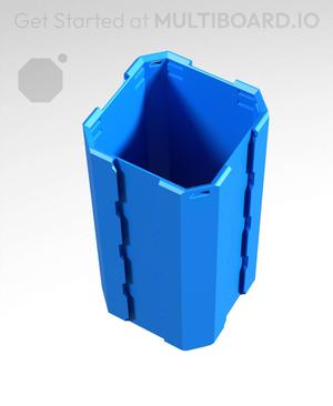 1x1x2 - Full Multipoint Rail - Standard Click-In Multibin Shell Extension