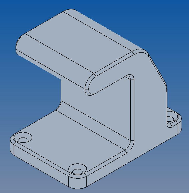 Aluminium ladder wall mount