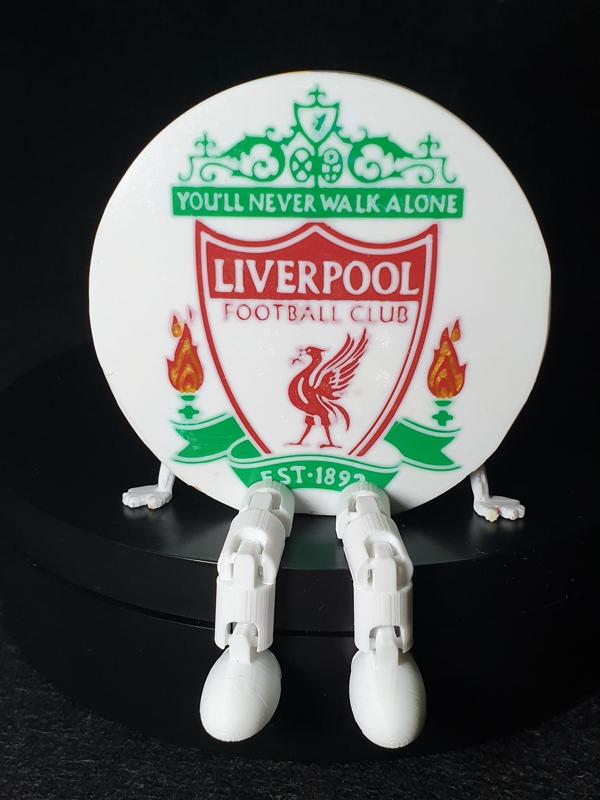 Liverpool FC shield with flexi legs