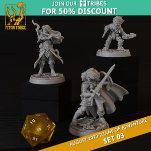 RPG - DnD Hero Characters - Titans of Adventure Set 3