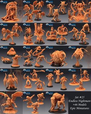 Endless Nightmare Set / Cosmic Horror & Lovecraft Entity Collection / Pre-Supported