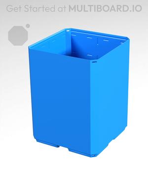 2x2x2.5 - Simple Walls - Universal Click-In Multibin Shell Extension