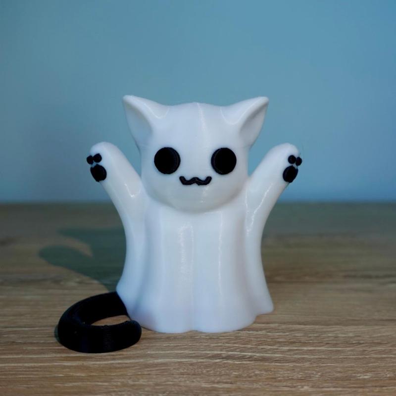 Ghost Cat Halloween Decor