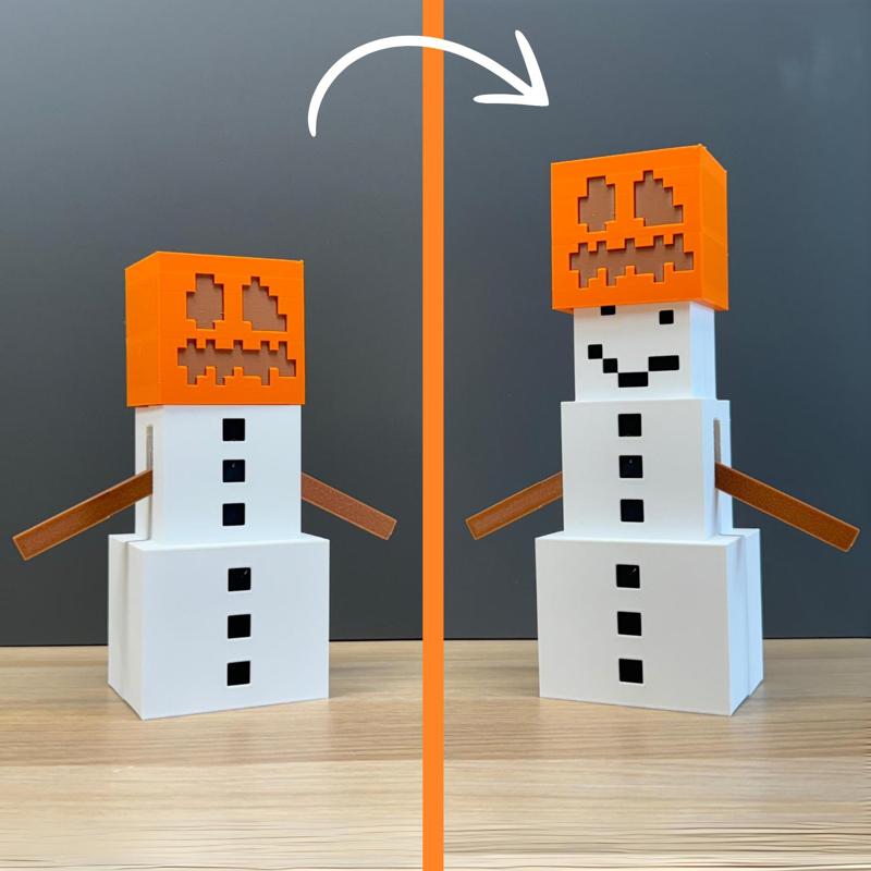 Minecraft Snowman Surprise