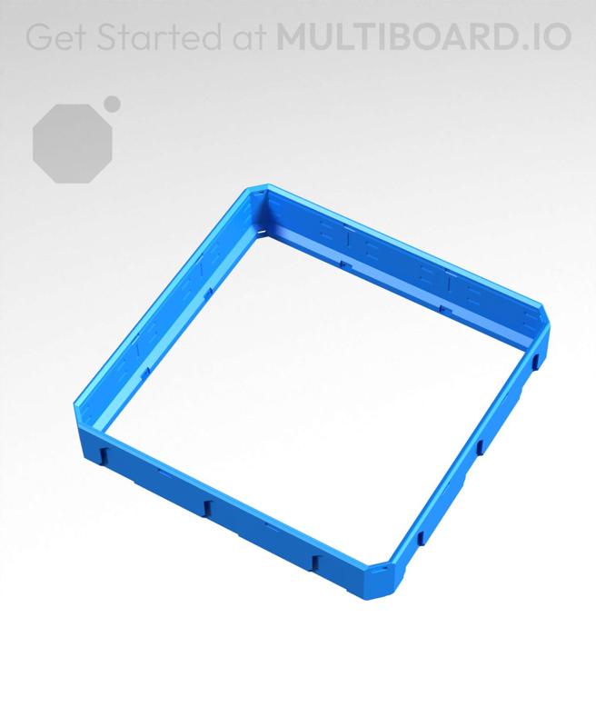 3x3x0.5 - Topped Multipoint Rail - Standard Click-In Multibin Shell Extension