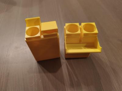 18650 battery case double cover