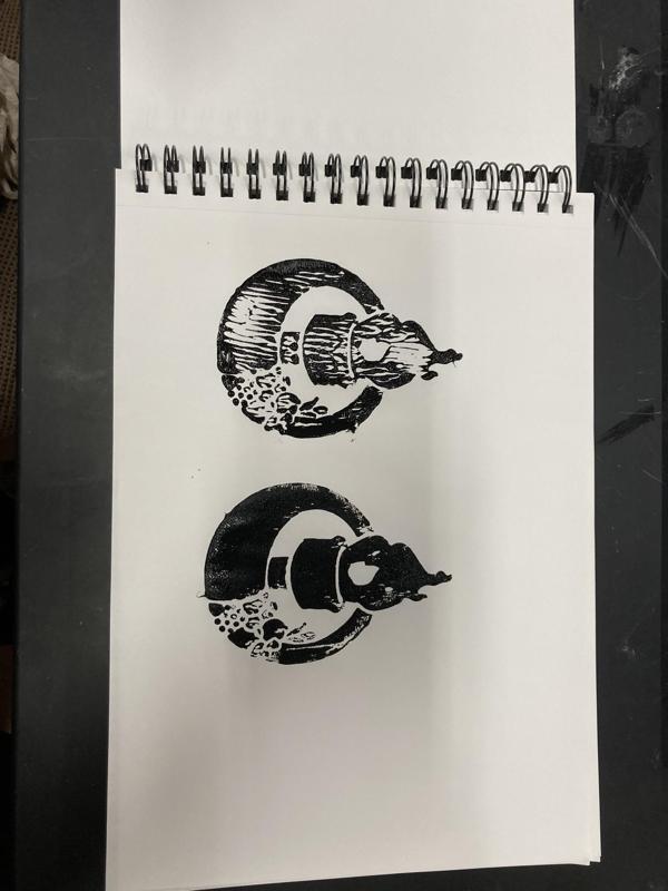 Technocopia Makerspace Logo Block Stamp