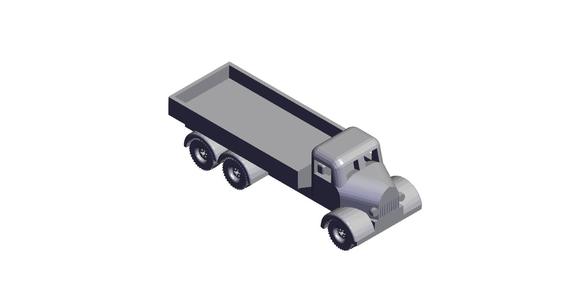 1/87 Scale Austin K6 Cargo Truck.stl