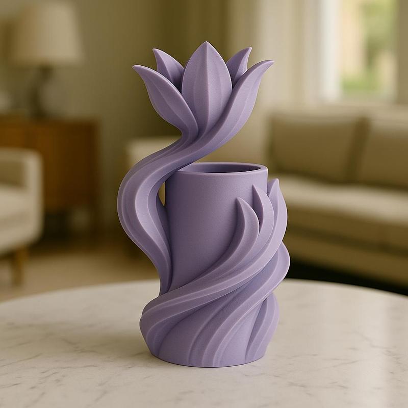 Lavender Orbit Bloom Vase