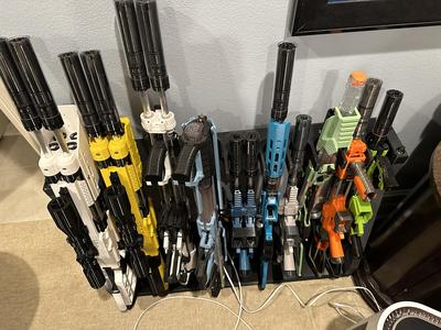 Gun Rack For Wide Ass Nerf Blasters And Some