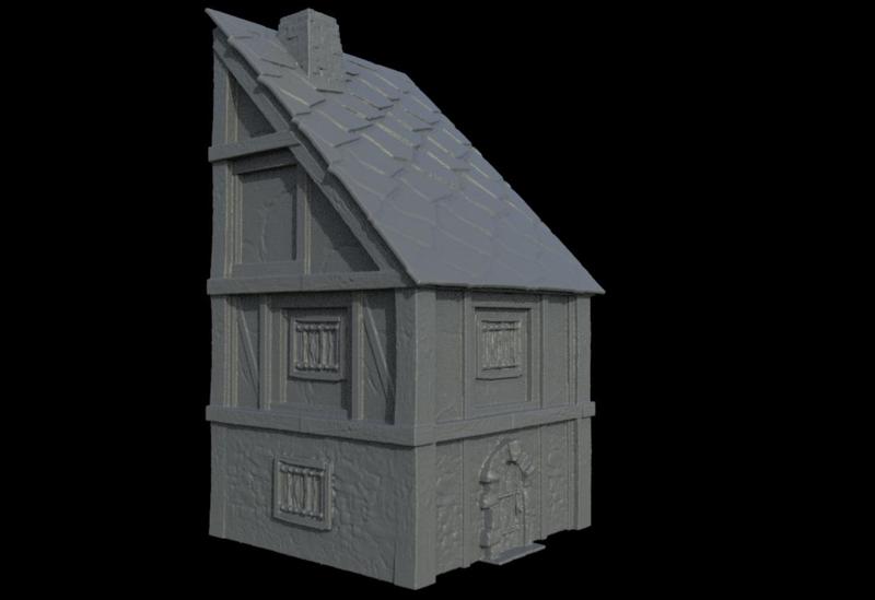 Medieval house for wargames