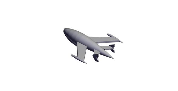 1/72 Scale Ryan Firebee QDA-1 Drone.stl