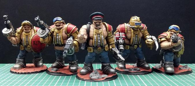 Ogryn squad - Sci Fi wargame figures