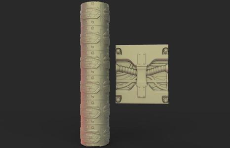 Texture rolling pin No24
