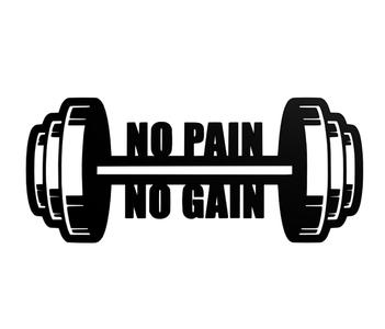 Gym - No pain No Gain - wall art