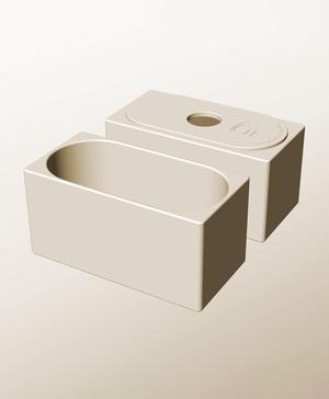 CX96-105-P Pierced container modular stackable module bin box