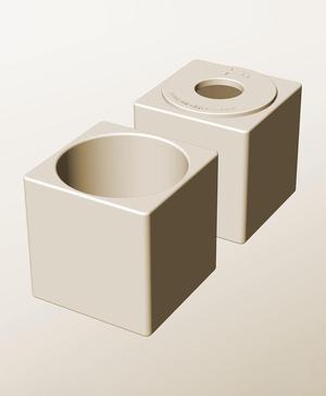 CS96-105-P Pierced container modular stackable module bin box