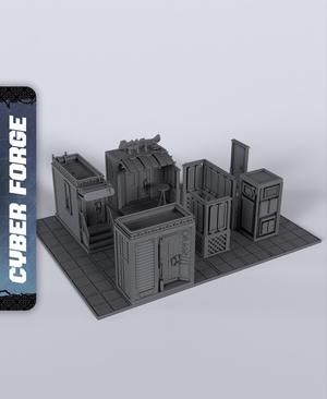 Clash Gridrunner Terrain - With Free Cyberpunk - Sci-Fi Gift Ideas for RPG and Wargame