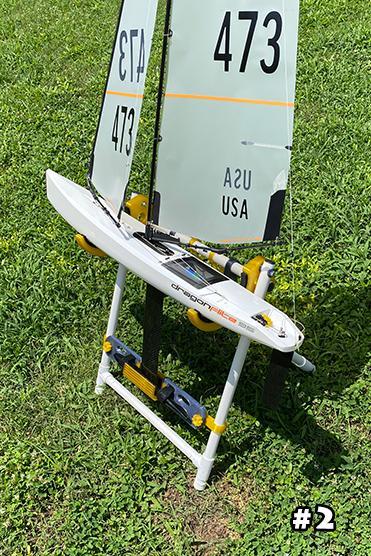 DF95 DF65 IOM US1M Star 45 and others 3/4" PVC pipe RC sailboat stand - 5 positions