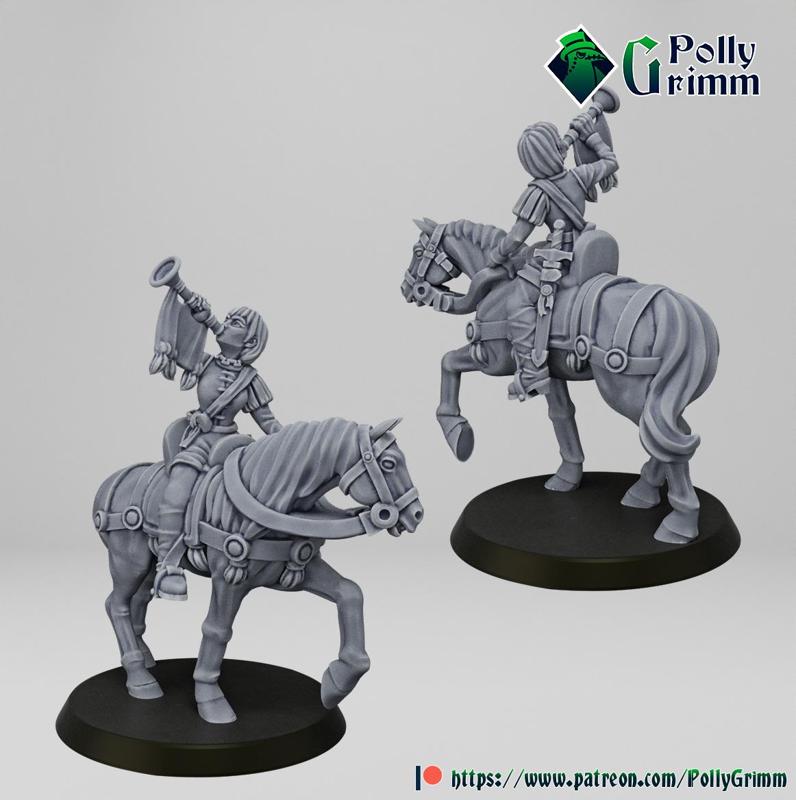 Imperial Humans. Cavalry Soldier With a Trumpet
