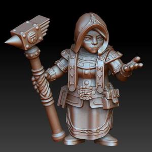 Dwarf woman rune priest