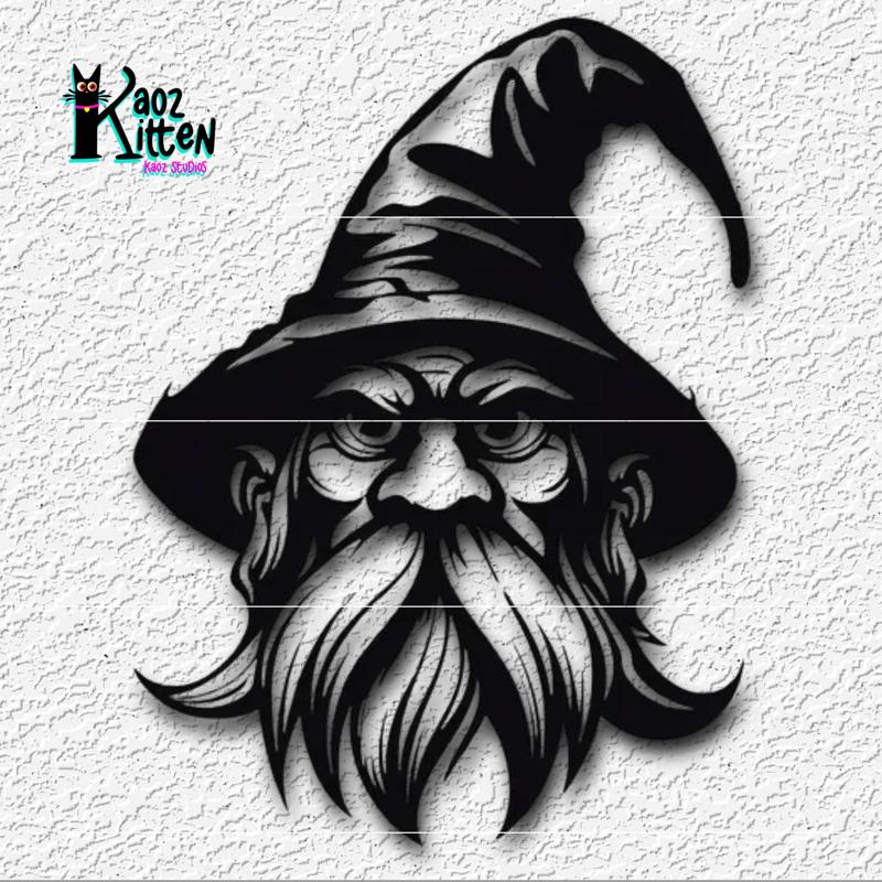 realistic warlock wall art winter wizard fantasy decor