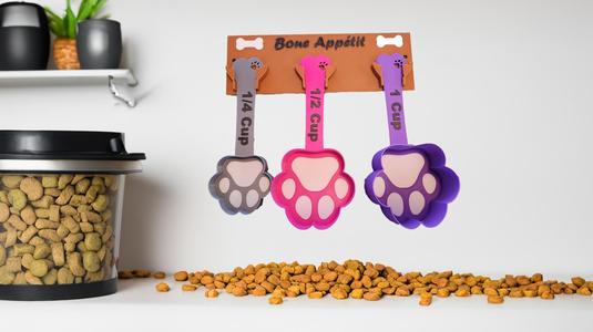 Dog Food Scoops with Wall Hanger