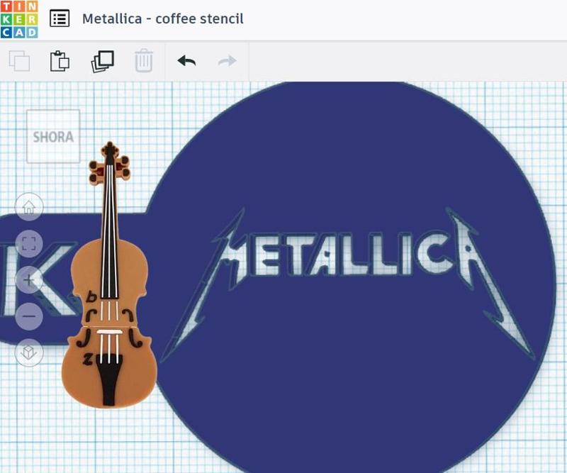 Metallica - coffee stencil