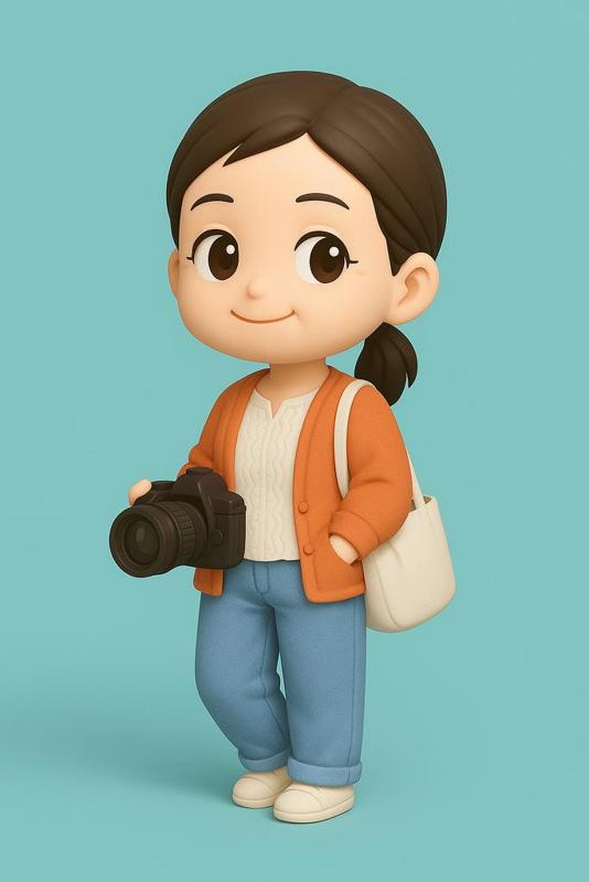 Tripo 3D photo to model, girl