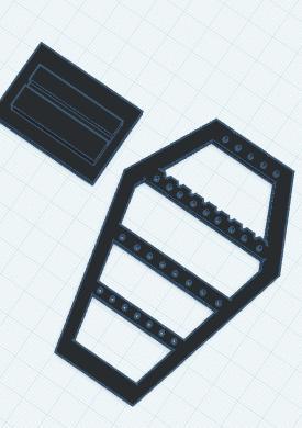 coffin earring holder