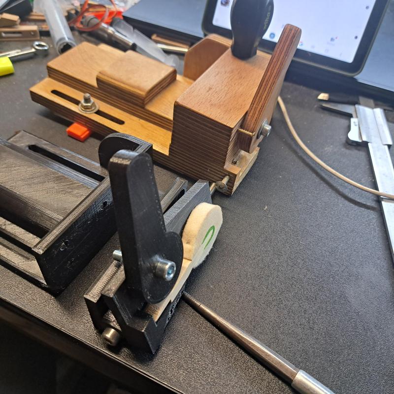 Piano Hammerhead felt cuting jig