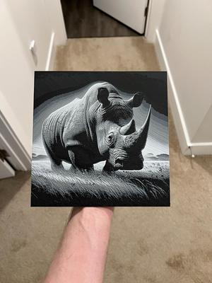 Rhino Art Hueforge
