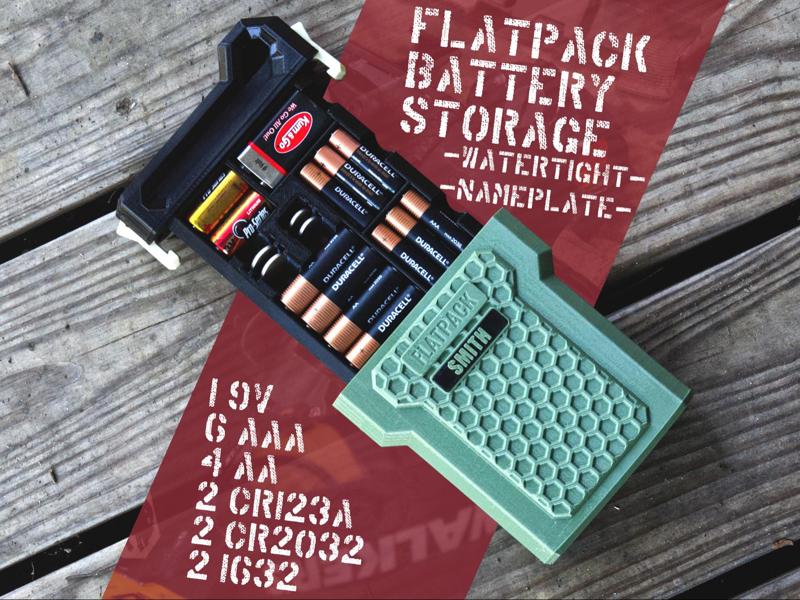 Watertight Battery Flatpack