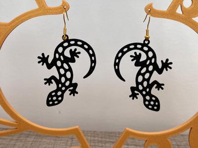 Earrings - Lizard