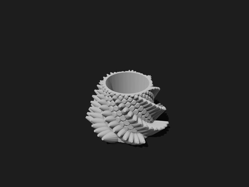 Dragon penholder / Drachen Stifthalter