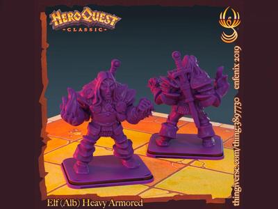 HeroQuest - Elf (Alb) Heavy Armored