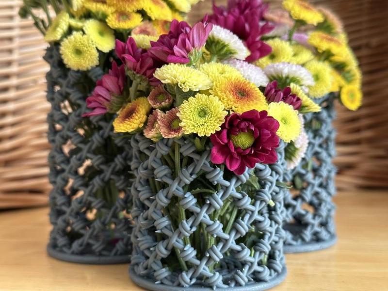 Barbed Wire Cylindrical Vases